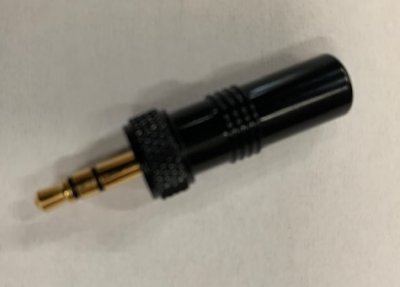 Minijack m/omlber til Sennheiser & Sony lommesendere, sort