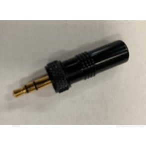 Minijack m/oml�ber til Sennheiser & Sony lommesendere, sort