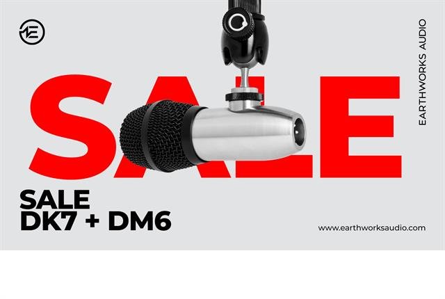 Earthworks DK7 tromme mikrofon st Kampagne tilbud f DM6 U/B