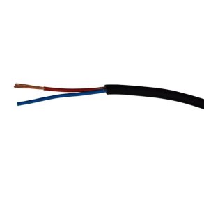 SC-kabler Fleksibelt h�jttalerkabel 2 x 1,5 mm2 rund, Sort 