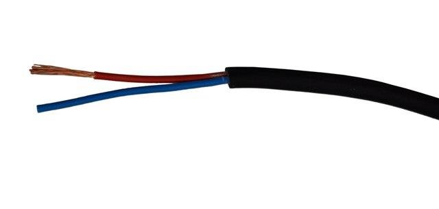 SC-kabler Flexibelt hgtalarkabel 2 x 1,5 mm2 rund, Svart