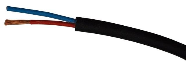 SC-kabler Fleksibelt højttalerkabel 2 x 2,5 mm2 rund, Sort