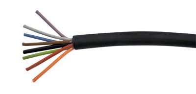 NeXum fleksibelt h�jttalerkabel 8 x 2,5 mm2 rund, Sort