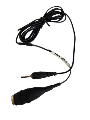 JTS kabel til CM-304 fitness headset mikrofon Hirose til AT, Sort