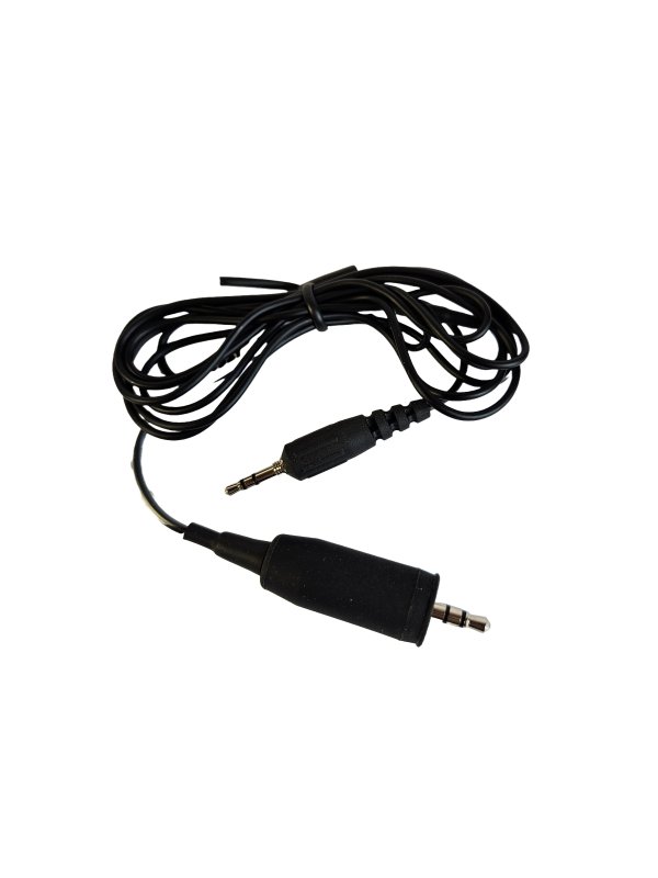 JTS kabel til CM-304 fitness headset mikrofon 3,5 minijack med omlber, Sort