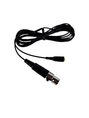 JTS kabel til headset mikrofon 3-pol mini XLR, Sort