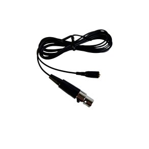 JTS kabel til headset mikrofon 3-pol mini XLR, Sort