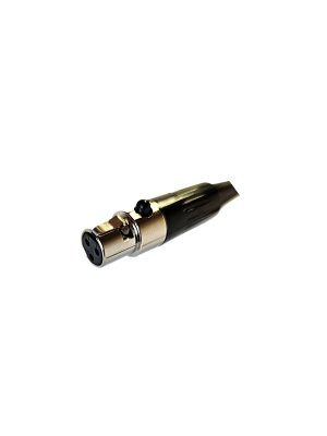 JTS kabel til headset mikrofon 3-pol mini XLR, Sort