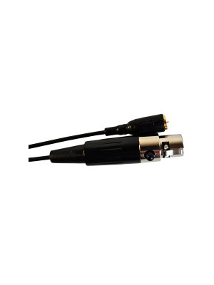 JTS kabel til headset mikrofon 3-pol mini XLR, Sort