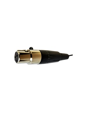 JTS kabel til headset mikrofon 3-pin mini XLR, Sort