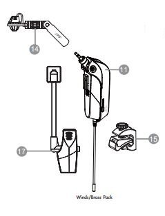 JTS mikrofon 508GT til wind & Brass  til 16G minijack