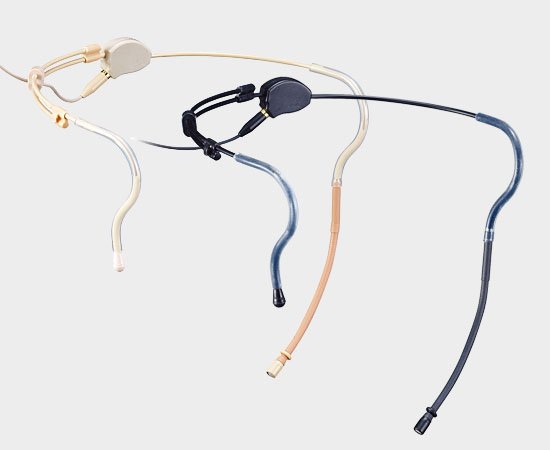 JTS headset mikrofon Omni m/ 3 forskellige stik, Beige