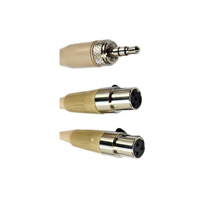 JTS headset mikrofon Cardoid m/ 3 kontakter, Beige