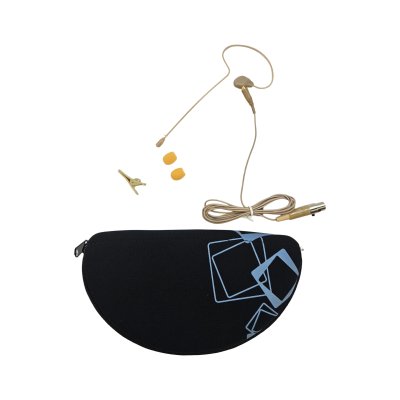 JTS single ear headset mikrofon Omni 4P mini XLR  stik Beige