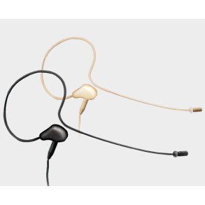 JTS single ear headset (lille b�jle) miniature mikrofon Omni 4P mini XLR  stik, Beige
