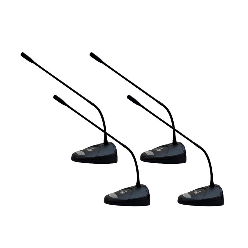 JTS trdls konference modtager med 4  bordmikrofoner