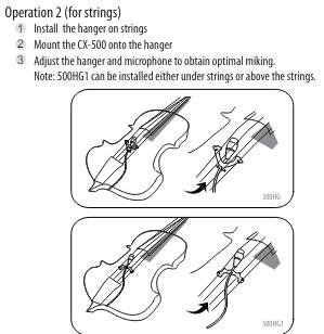 JTS miniature mikrofon til Violin og strengeinstrumenter incl. MA-500