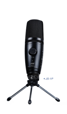 JTS podcast mikrofon med USB, svart