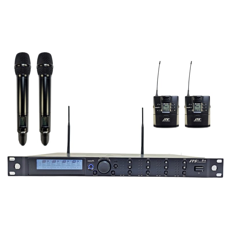 JTS trdlst R-4 system m/2 TBM beltpack och 2 handhllna JSS-4B