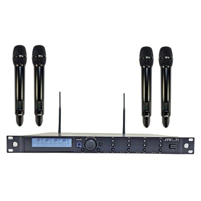 JTS Trdlst R-4 system med 4 JSS-4B handhllna mikrofoner