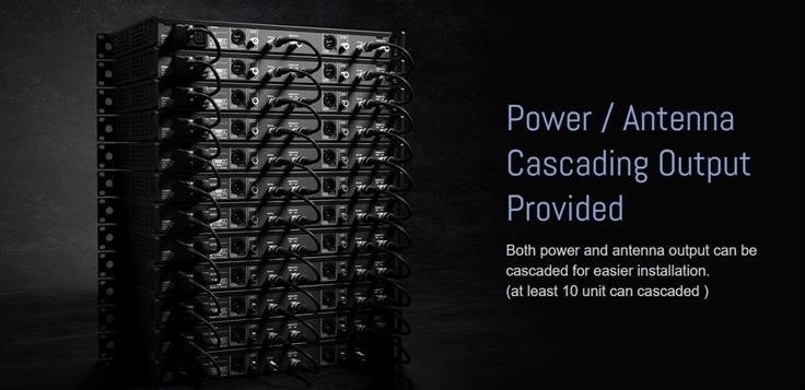 JTS Trådløs modtager 4 kanaler 36 MHz wideband