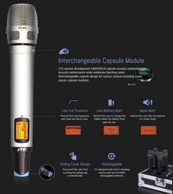 JTS Tr�dl�s modtager 4 kanaler 36 MHz wideband