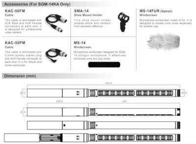 JTS shotgun mikrofon kit