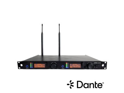 JTS mikrofon modtager 2 kanaler 75 MHz Wideband, Dante
