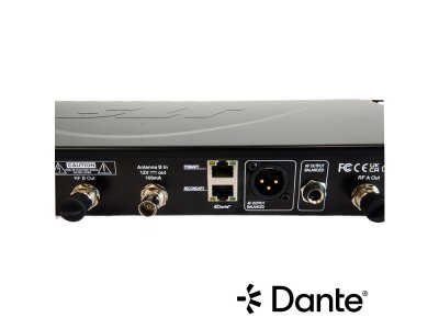 JTS mikrofon modtager 2 kanaler 75 MHz Wideband, Dante