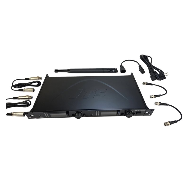 JTS trdls mikrofon st med 2 beltpacks, 2 kanaler 75 MHz Wideband