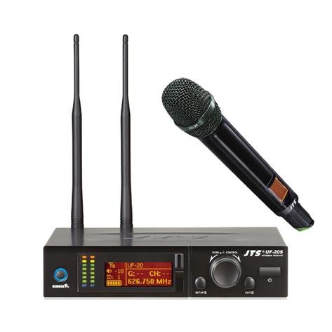 JTS mikrofonst 75 MHz Wideband 1-kanals modtager og hndholdt mikrofon