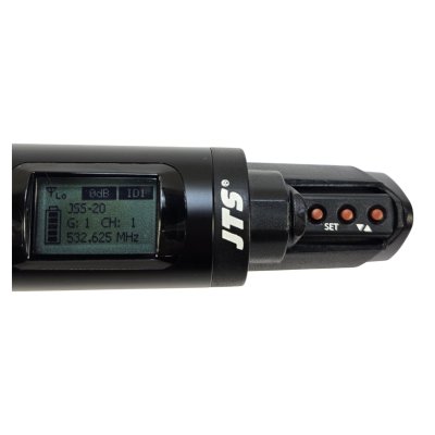 JTS mikrofons�t 75 MHz Wideband 1-kanals modtager og h�ndholdt mikrofon