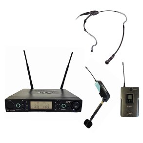 JTS miniature sender Guitar/Wind, headset mikrofon og dobbelt modtager RU80