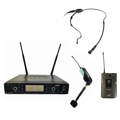 JTS miniature sender til Guitar/Wind, headset mikrofon og dobbelt modtager RU80