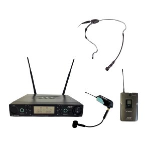 JTS miniature s�ndare till Gitarr och Dragspel dubbel mottagare och headset mikrofon RU80