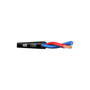 Klotz h�jttalerkabel til live brug 2 x 2,5 mm2, Sort
