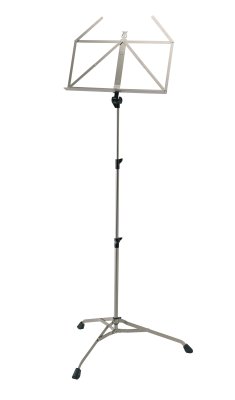 K&M nodestativ 107,  Nikkel lakeret