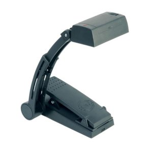 K&M nodelampe m/klem & 2 LED, til AAA & AC-adaptor