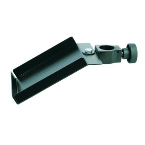 K&M afl�ggeplade 16x19cm for 36mm r�r, sort