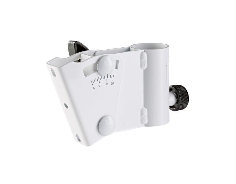 K&M stativ adapter til sjlehjttaler eller sm hjttalere 15 kg, hvid