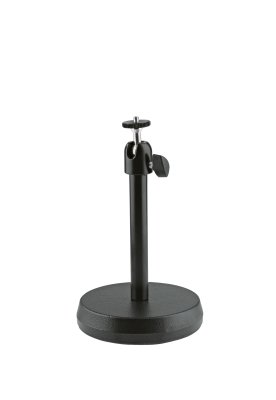 K&M kamera bordstativ, rund sokkel