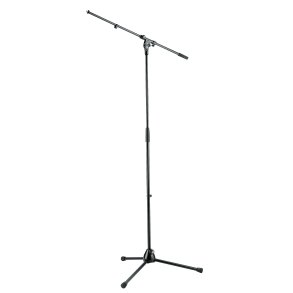 K&M mikrofonstativ 210/2 med galge 21100 Sort