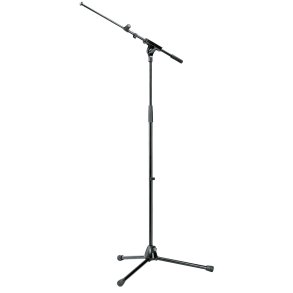 K&M mikrofonstativ & galge budget 36cm ben, sort