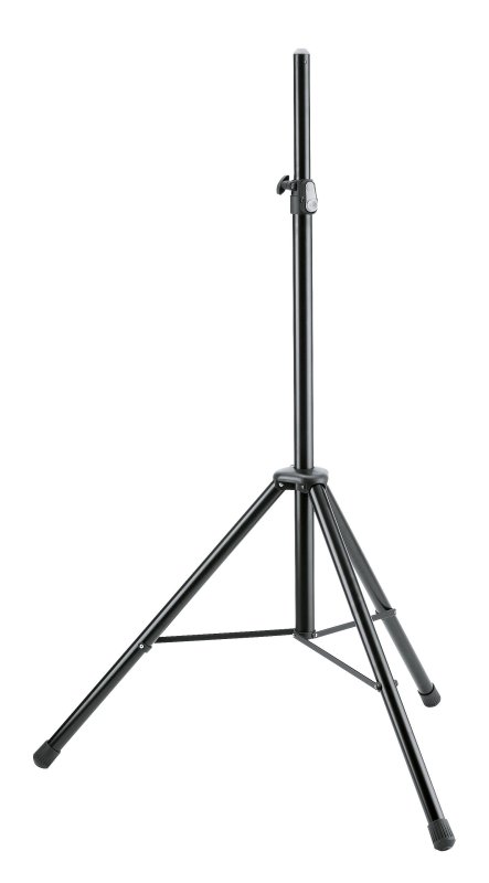 K&M hjttalerstativ stl & alu, sort