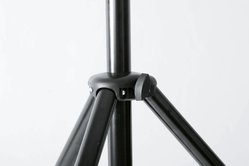 K&M hjttalerstativ stl & alu, sort
