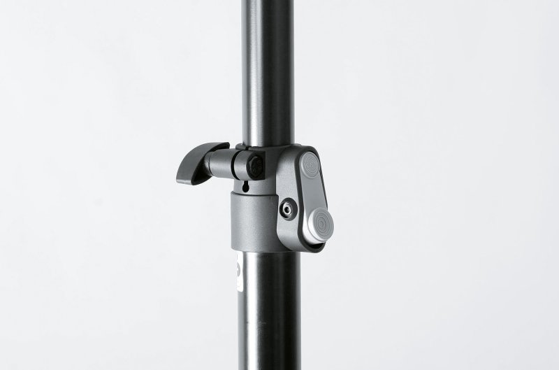 K&M hjttalerstativ stl & alu, sort