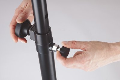 K&M h�jtttalerstativ 214/6 PRO Alu max 50 kg, Sort