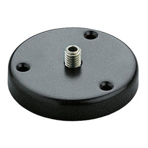 K&M bordflange 22140 med hulbolt, sort