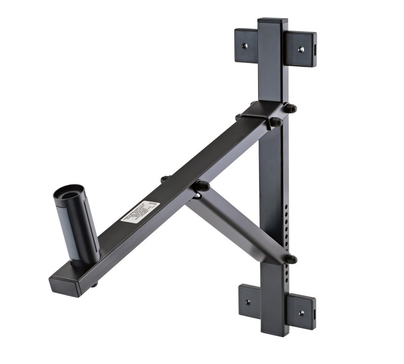 K&M vgbeslag, heavy duty, justrbar max 50 kg, Sort