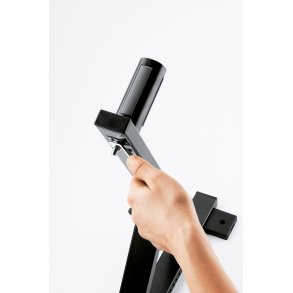 K&M vgbeslag, heavy duty, justrbar max 50 kg, Sort